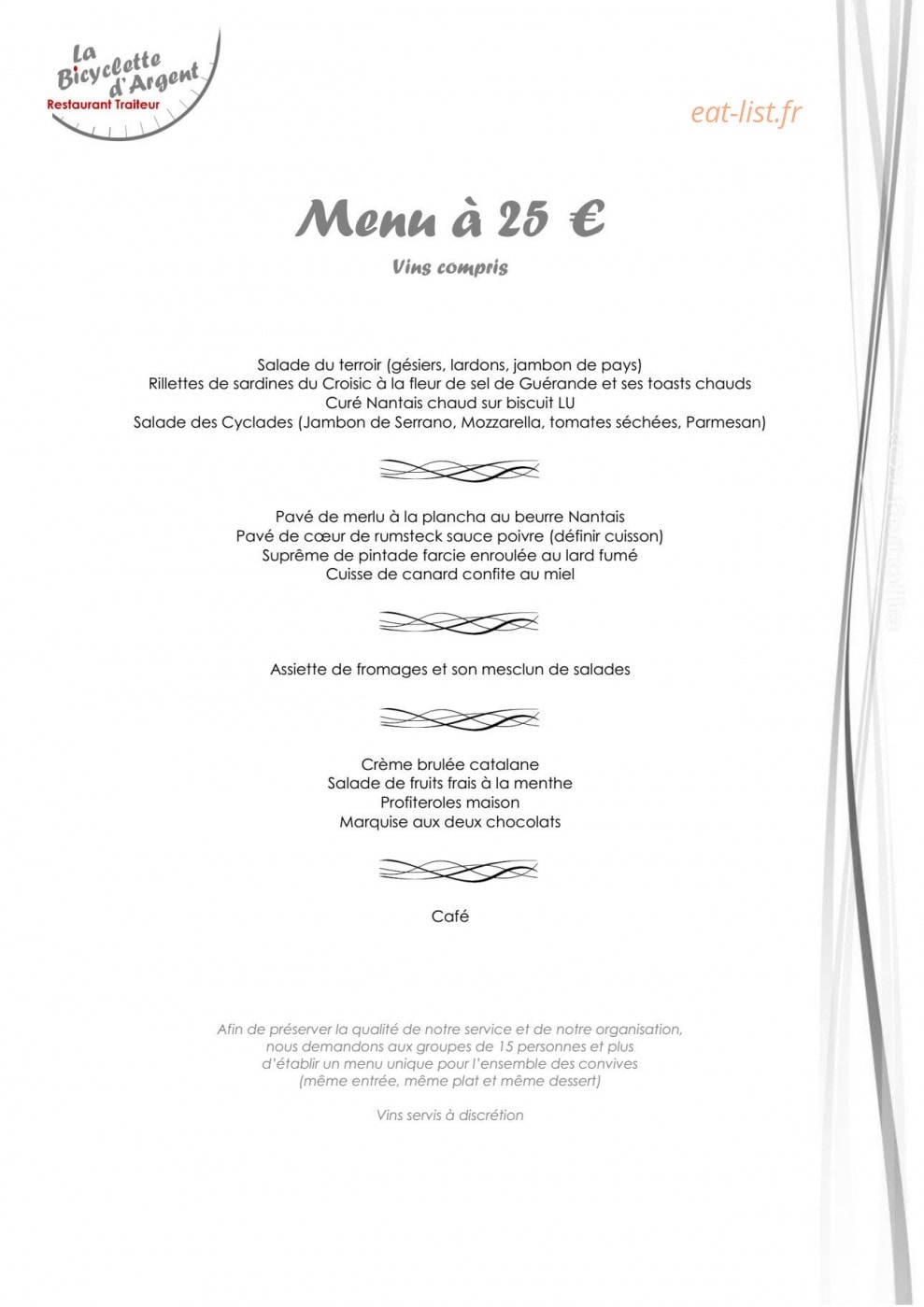 La Bicyclette d'Argent — carte page 3
