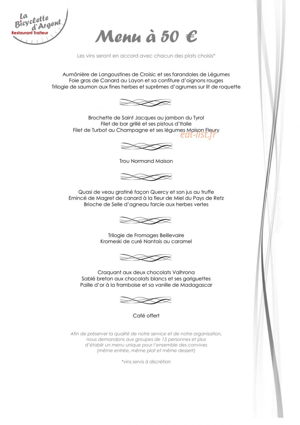 La Bicyclette d'Argent — carte page 6