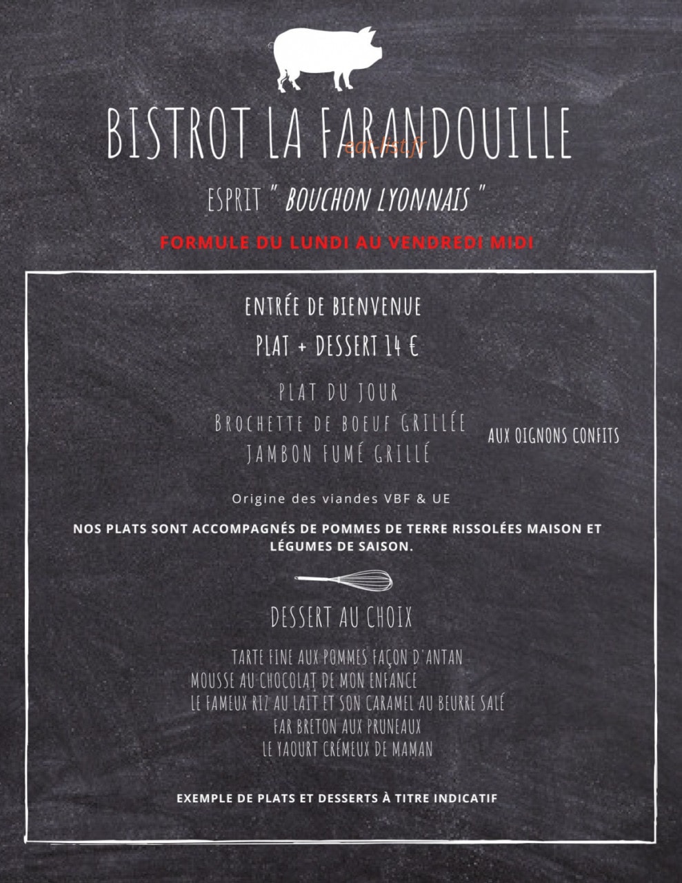 La Farandouille — carte page 2