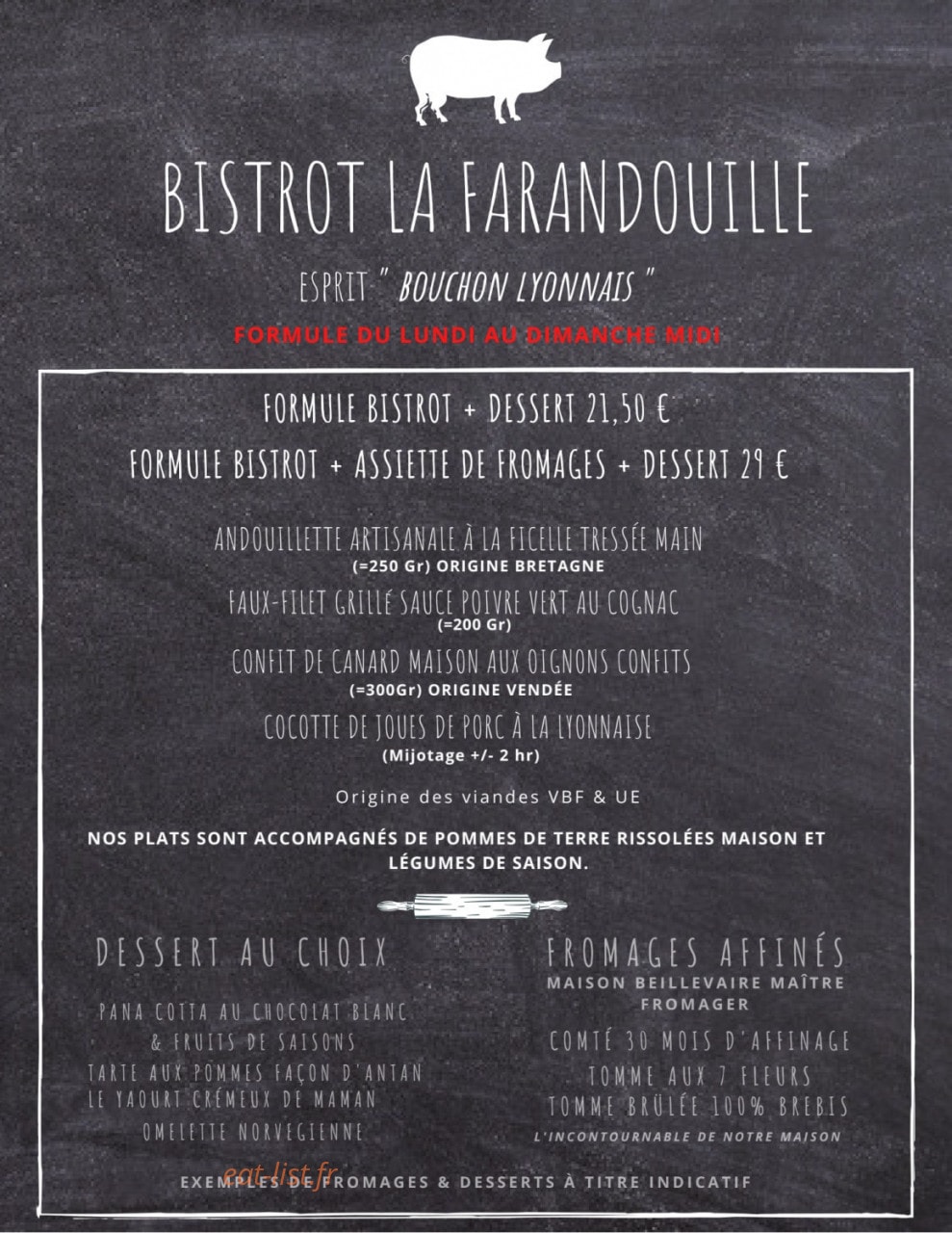 La Farandouille — carte page 1
