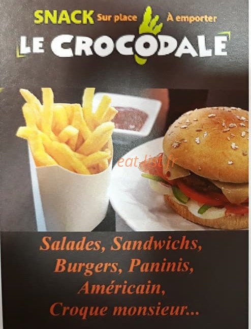 Le Crocodale — carte page 1