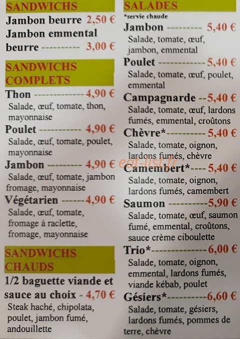 Le Crocodale — carte page 7