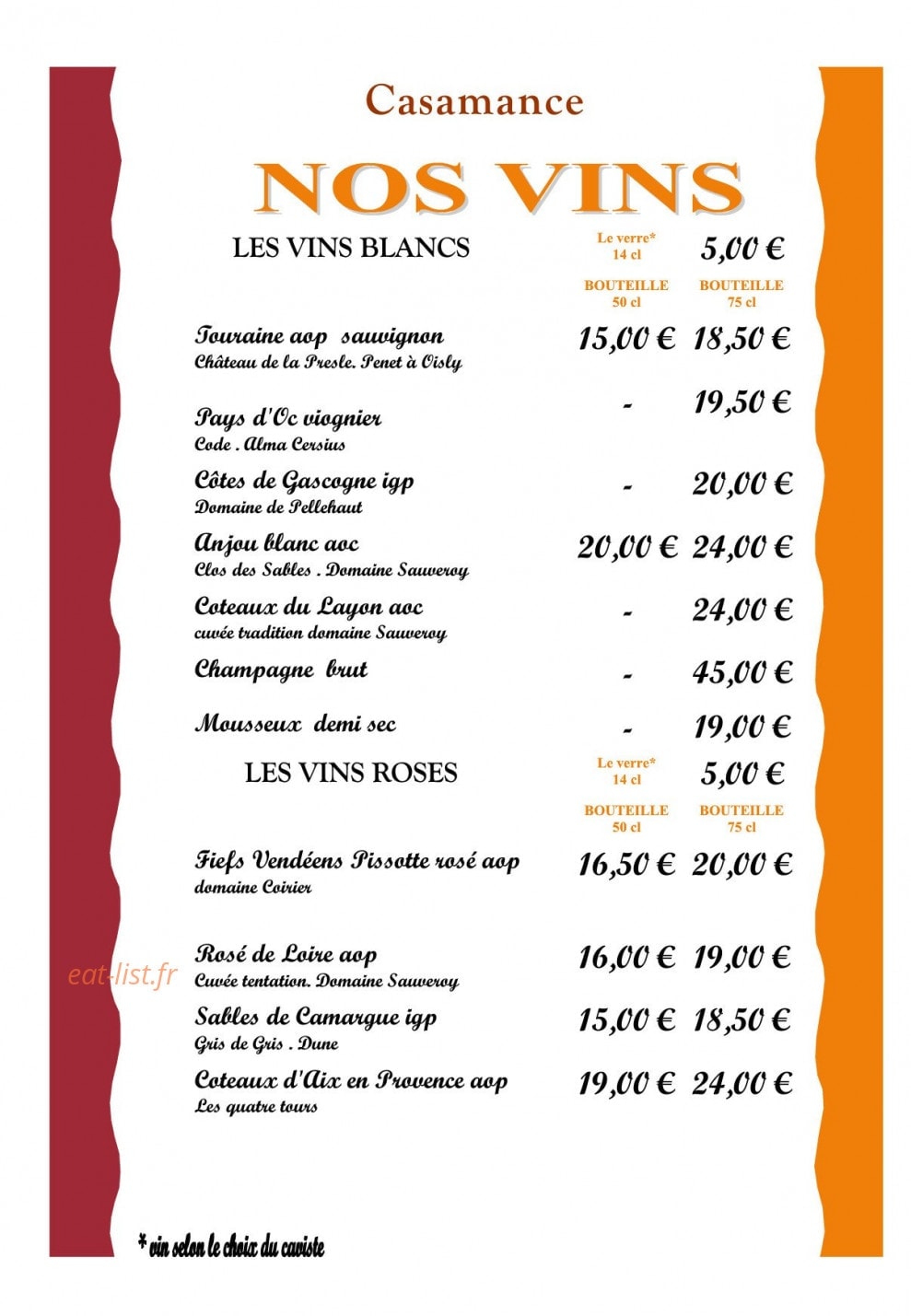 La Casamance — carte page 10