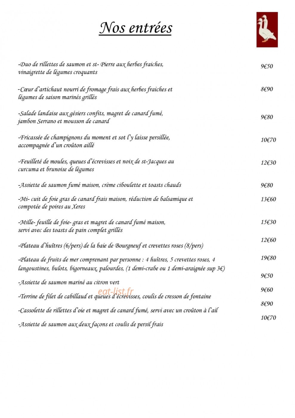 Les salons de la ferme aux oies — carte page 5