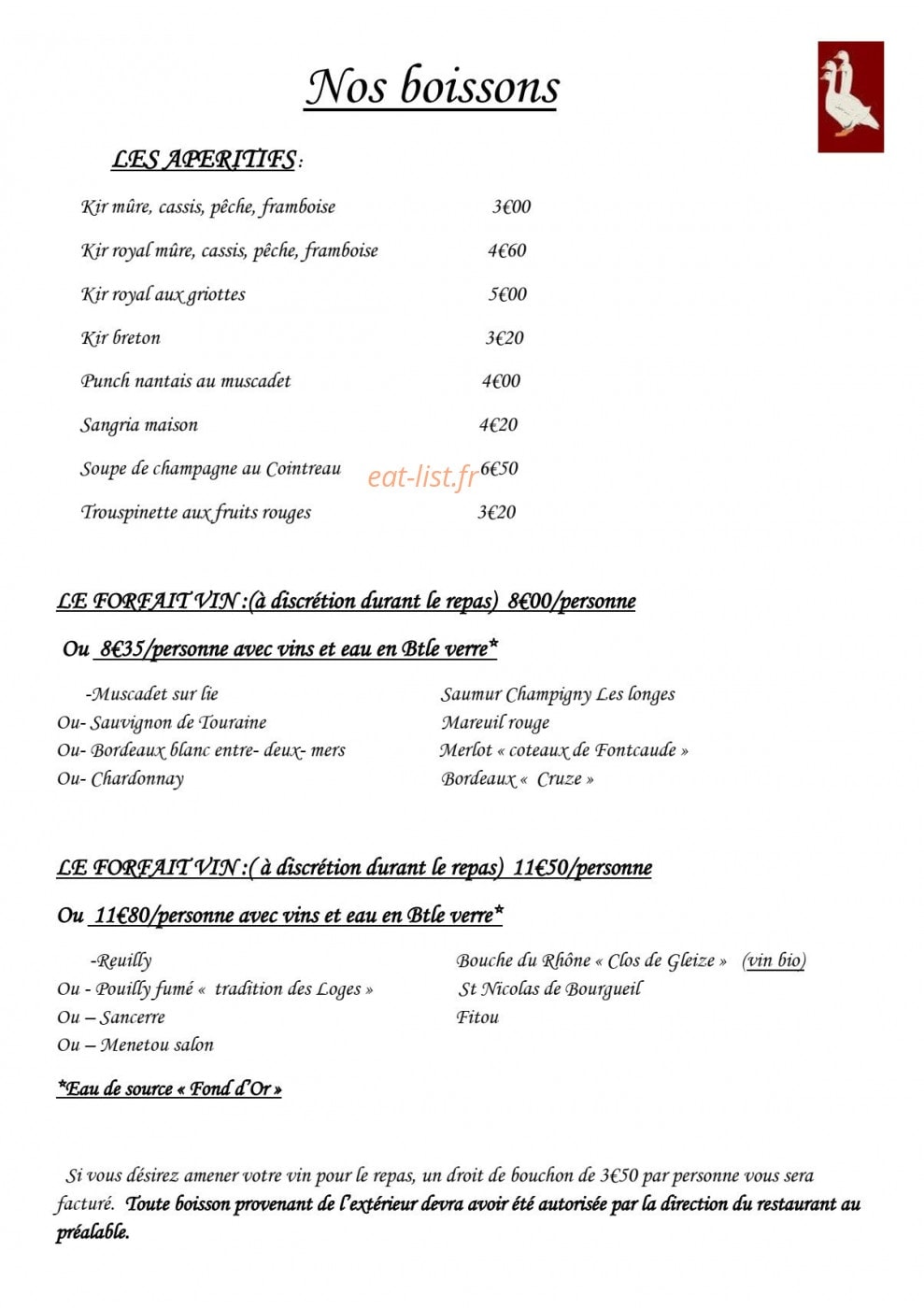 Les salons de la ferme aux oies — carte page 12