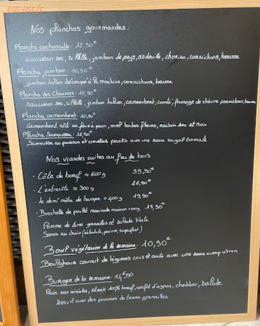 Le Chaumes en Braise — carte page 1