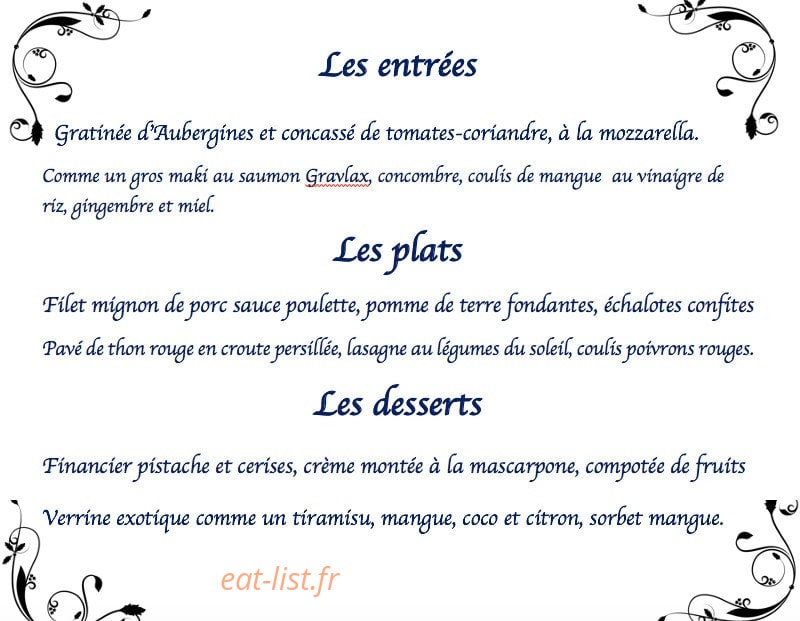 Le Jardin d'Arthus — carte page 1