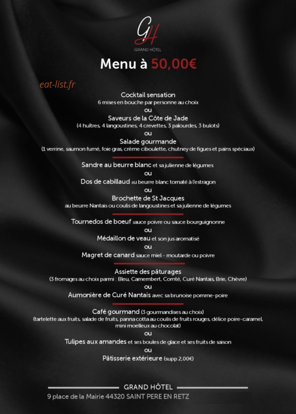 Le Grand Hôtel — carte page 3