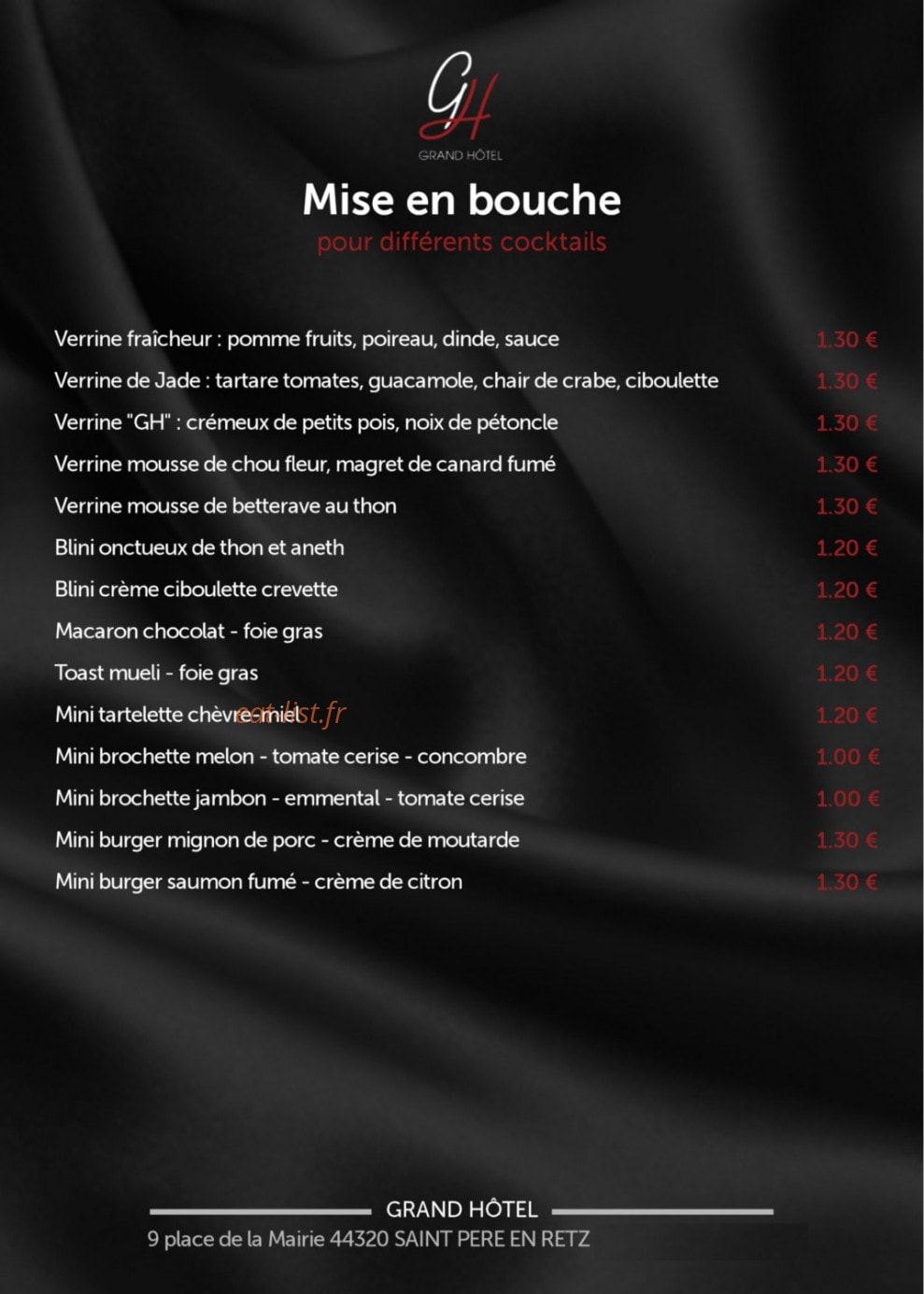 Le Grand Hôtel — carte page 4