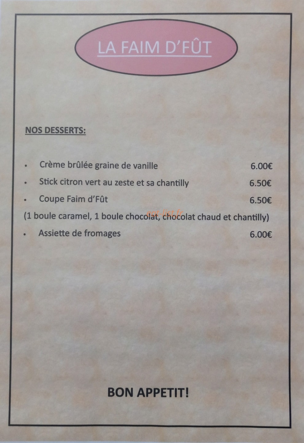 La Faim d'Fût — carte page 3