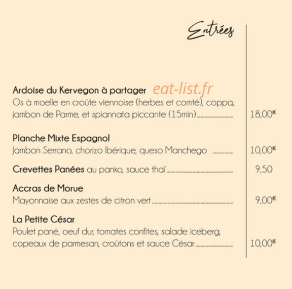 Le Kervegon — carte page 1