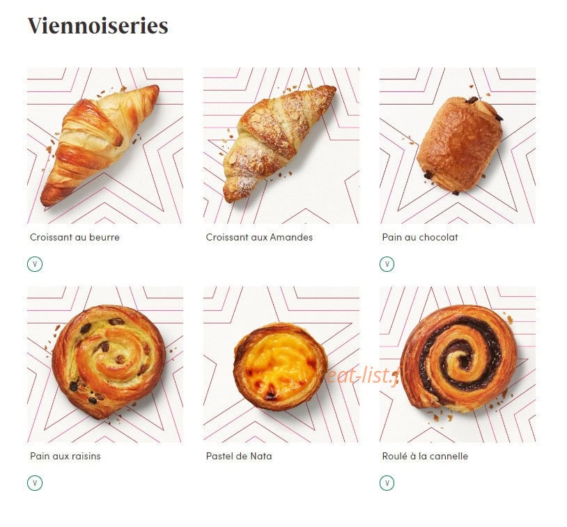Pret A Manger — carte page 14
