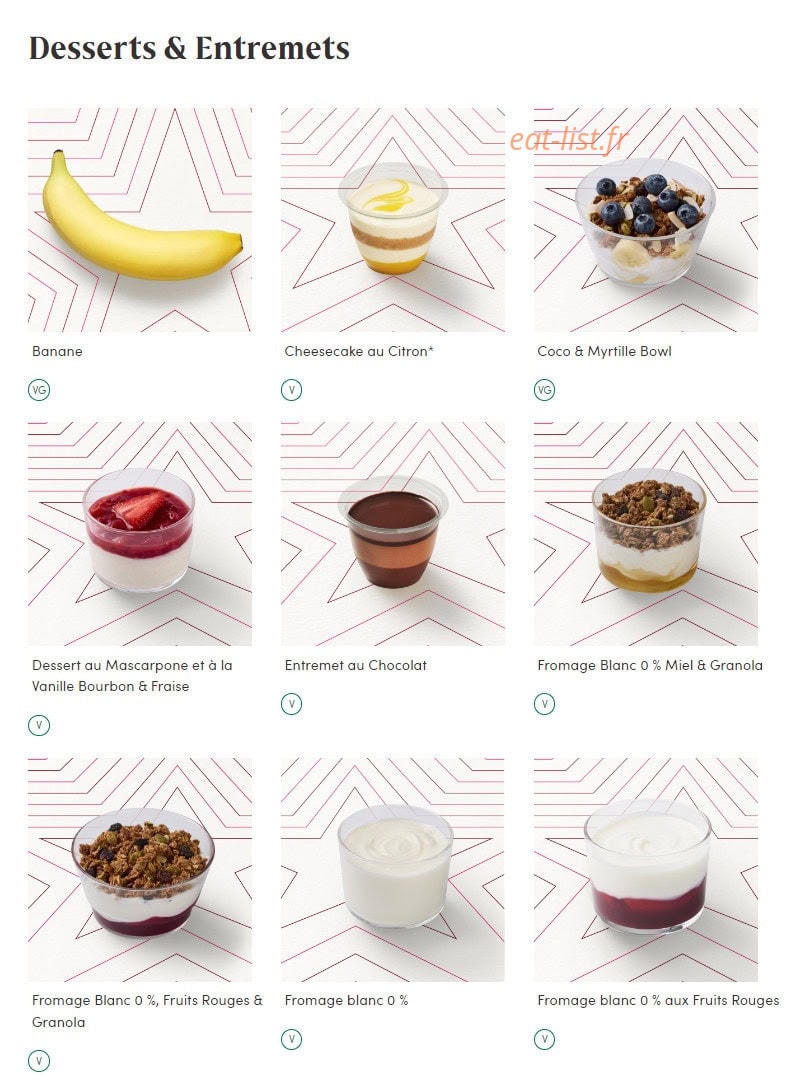 Pret A Manger — carte page 11