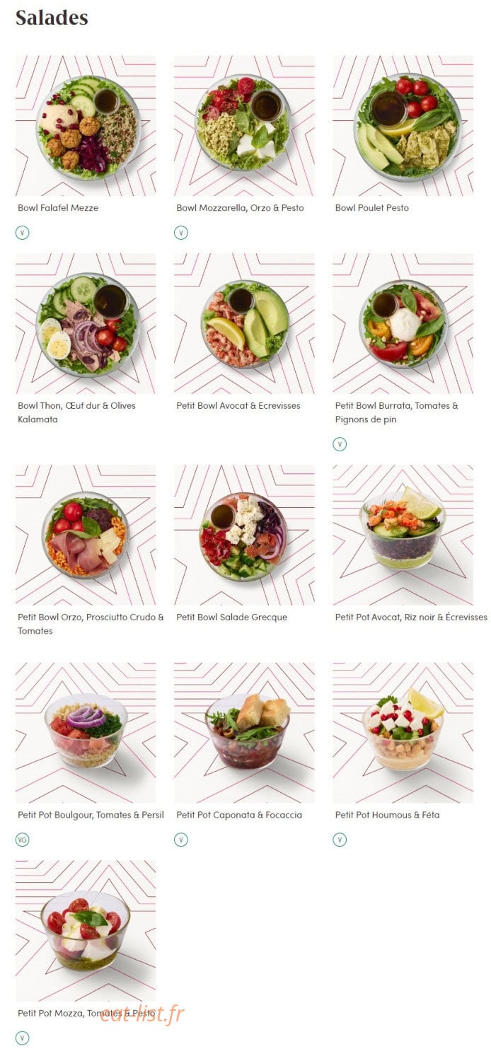 Pret A Manger — carte page 8