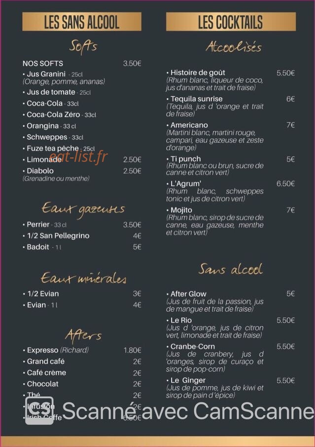 Une histoire de goût — carte page 5