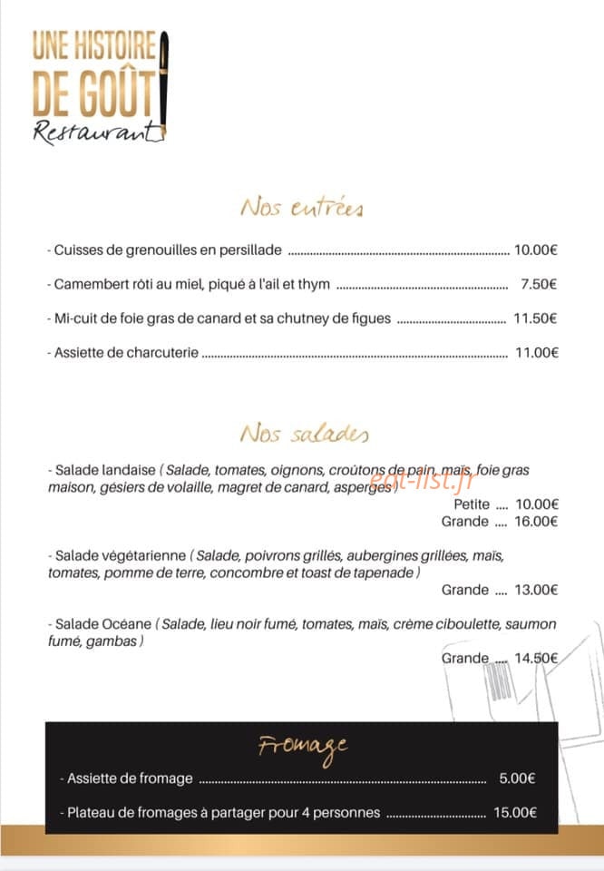 Une histoire de goût — carte page 2