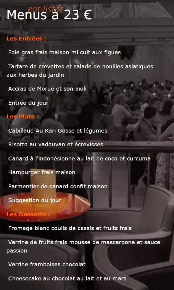 Bar Hoa — carte page 2