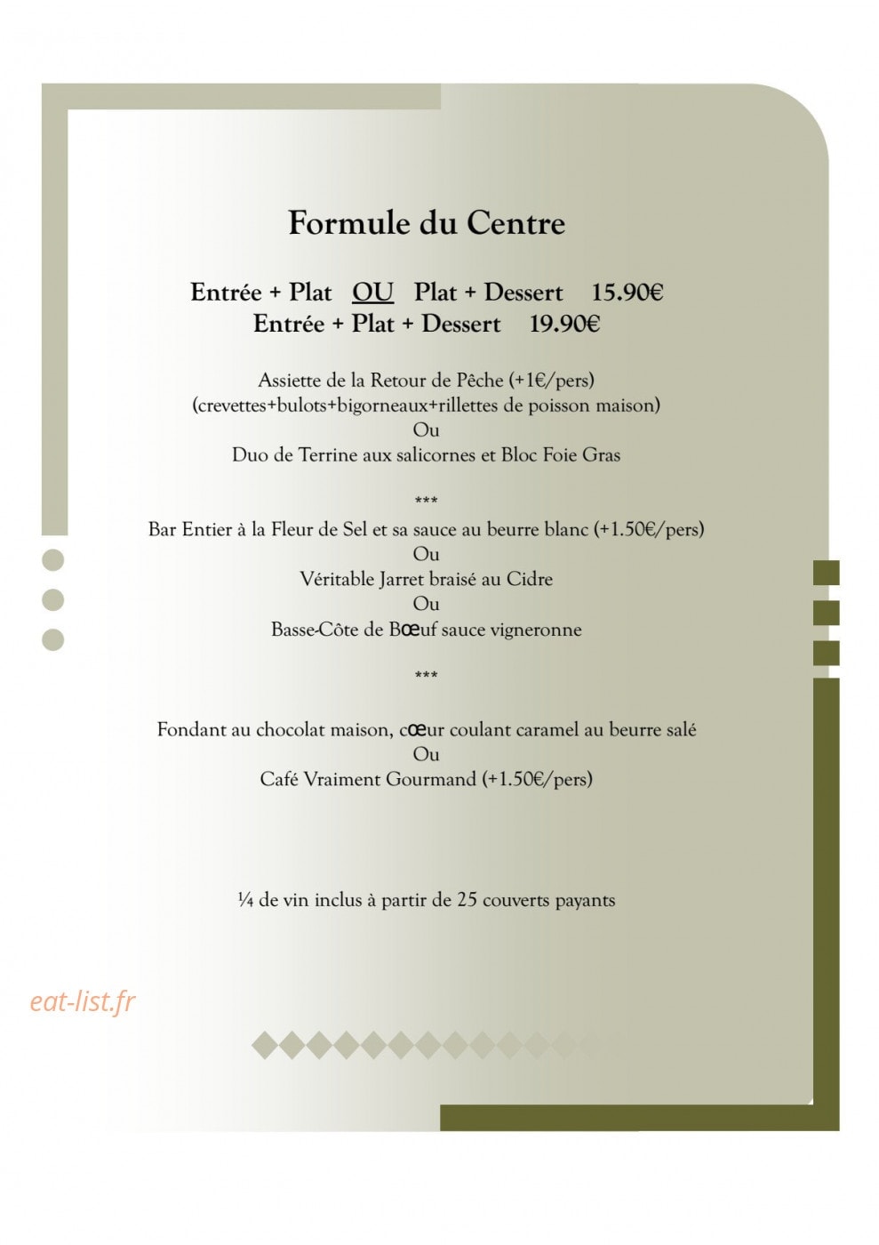 Café du Centre — carte page 5