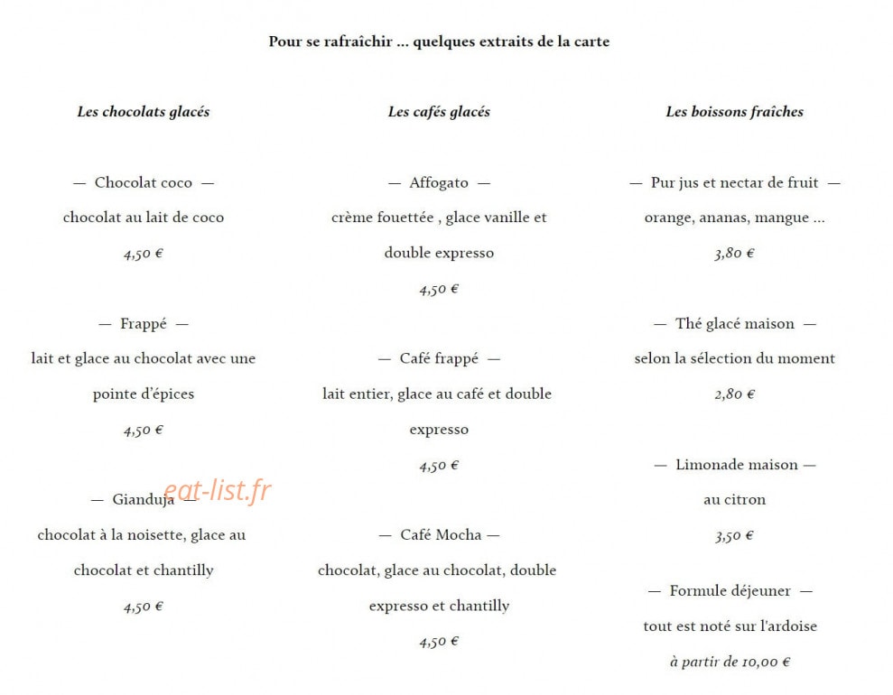 Gout'Thé — carte page 3