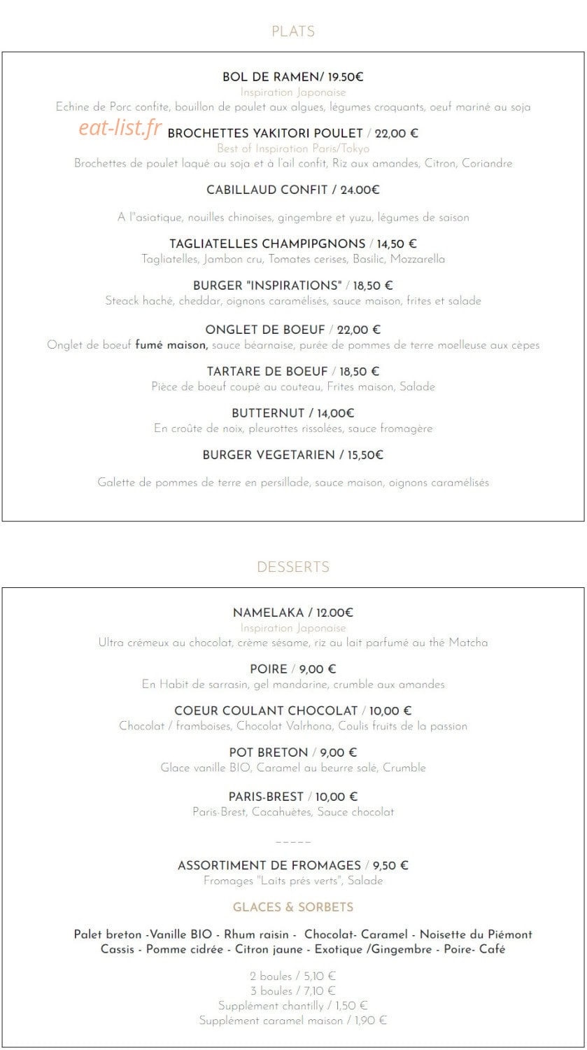 Inspirations d'ici et d'ailleurs — carte page 2