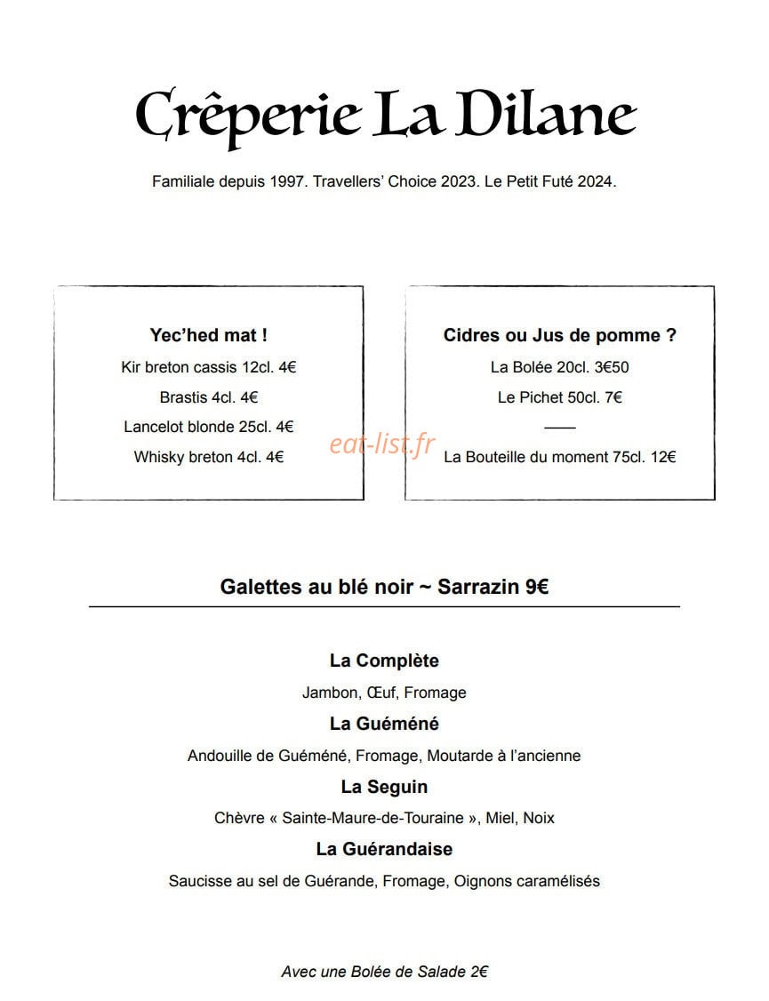 La Dilane — carte page 1