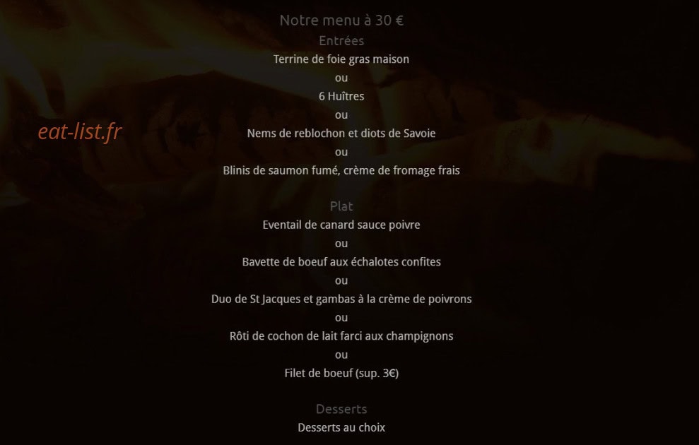 Le Vieux Carillon — carte page 4