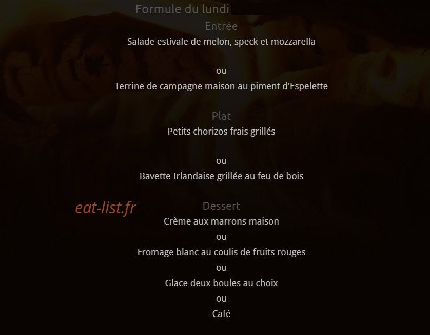 Le Vieux Carillon — carte page 3