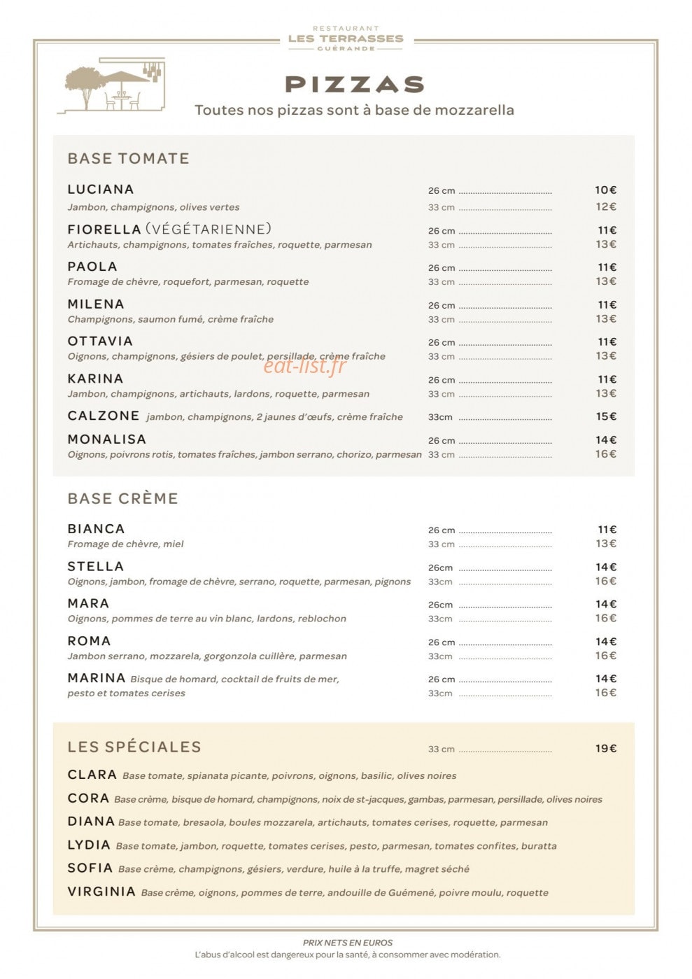 Les Terrasses — carte page 6