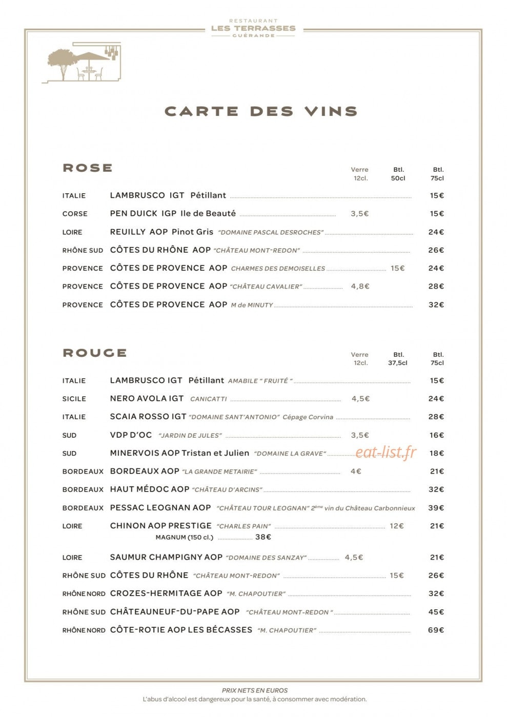 Les Terrasses — carte page 9