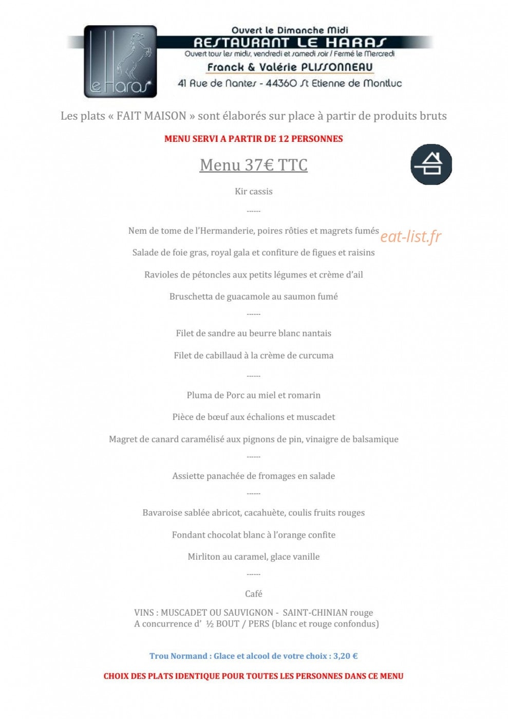 Le Haras — carte page 4