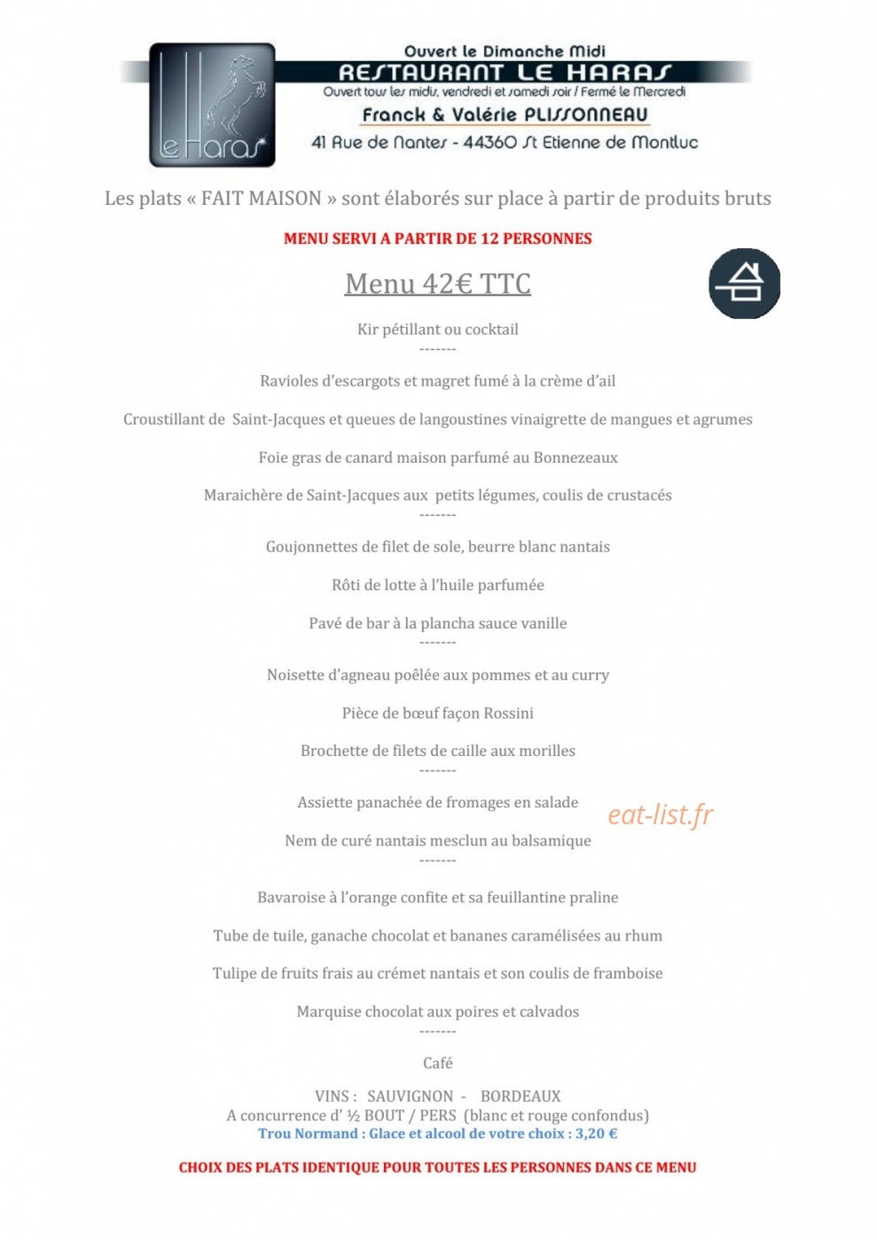 Le Haras — carte page 5