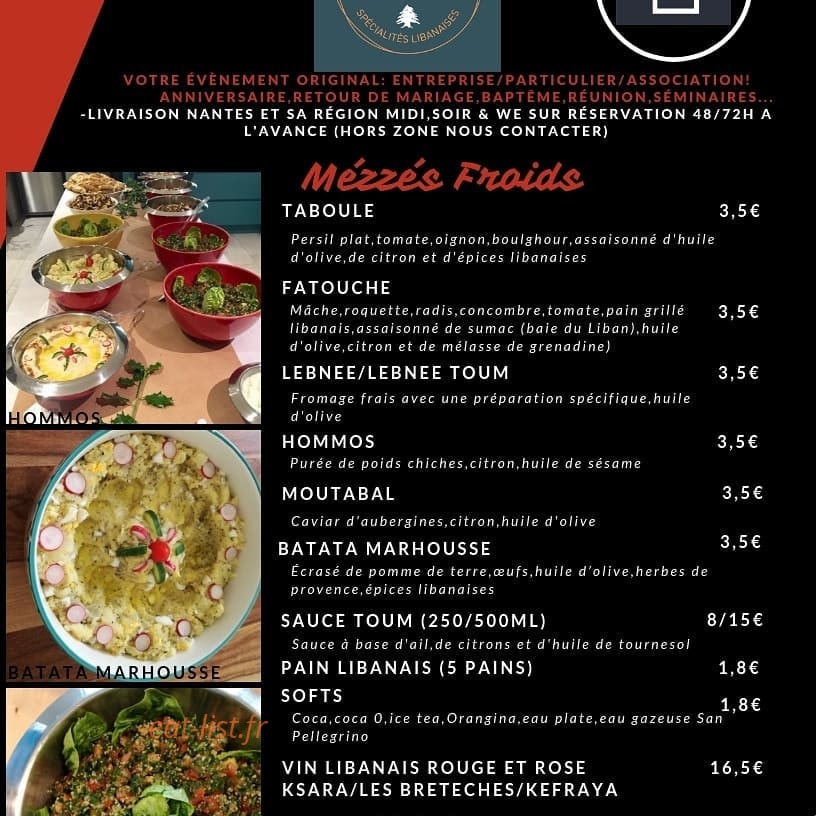 Chez Teta — carte page 1