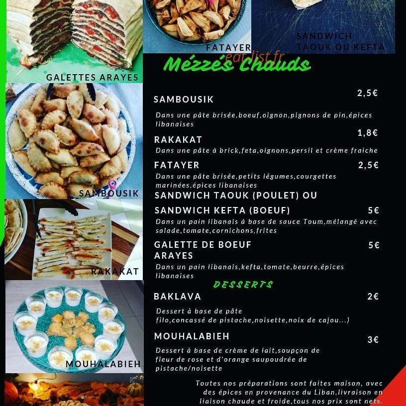 Chez Teta — carte page 2