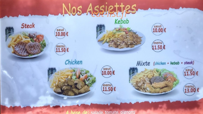 Vigneux kebab — carte page 1