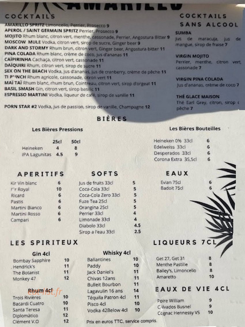Amarillo — carte page 3