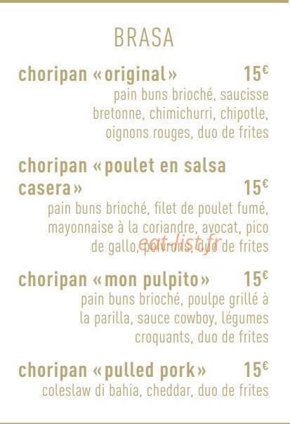 Bahia Tikka — carte page 4