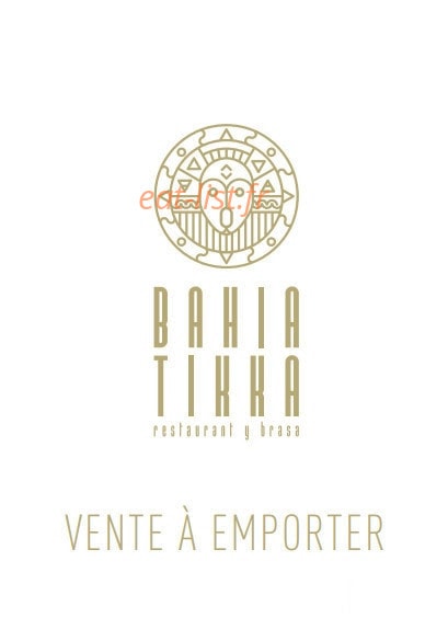 Bahia Tikka — carte page 1