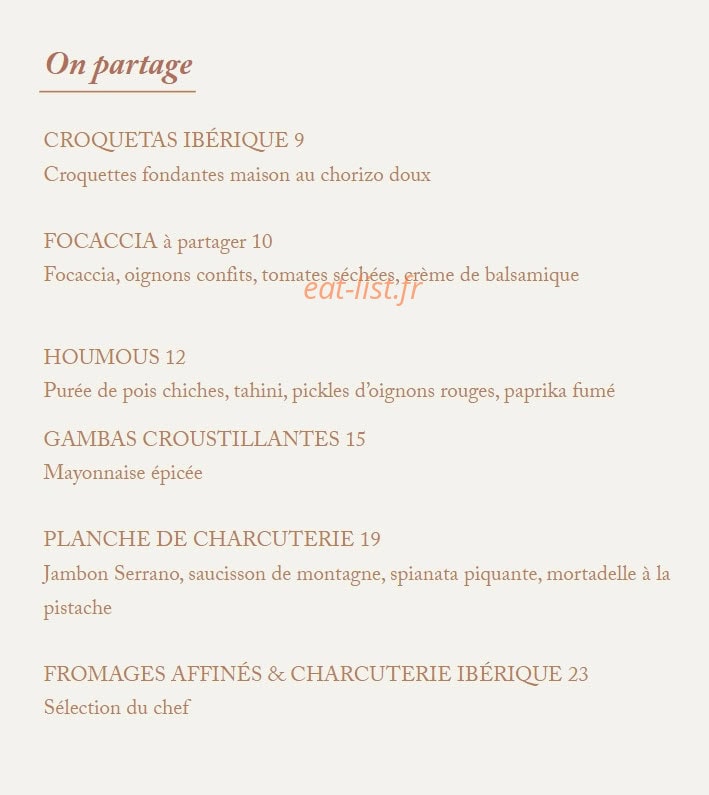 Bocca Sunset — carte page 1