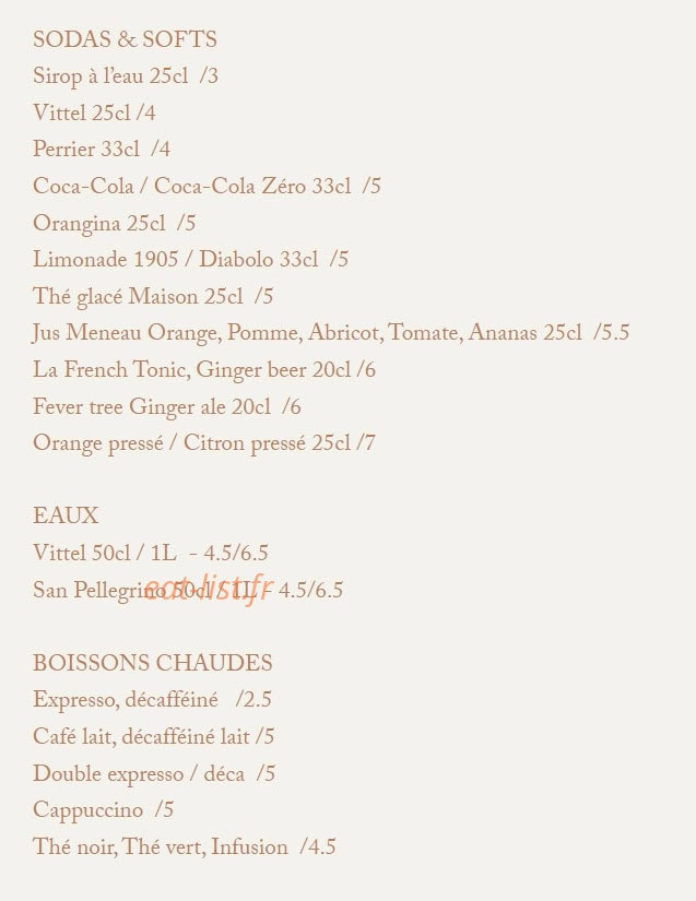 Bocca Sunset — carte page 20