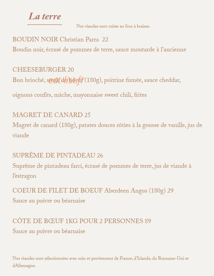 Bocca Sunset — carte page 4