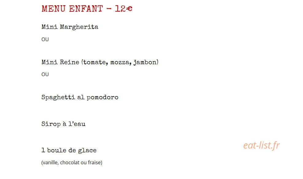 Georgitta Trattoria — carte page 5