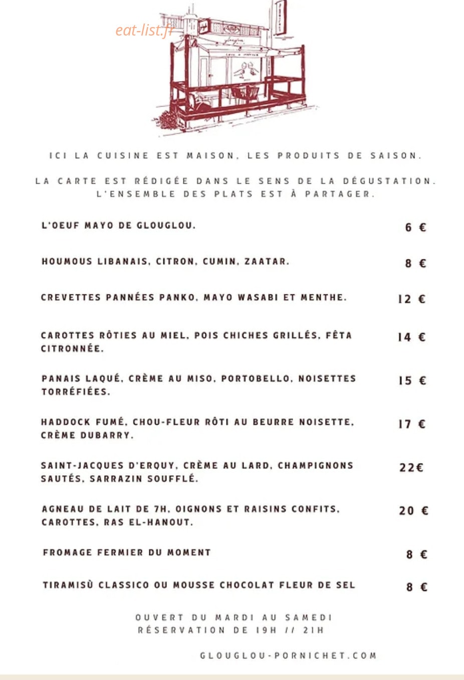 Glouglou cave à manger — carte page 1