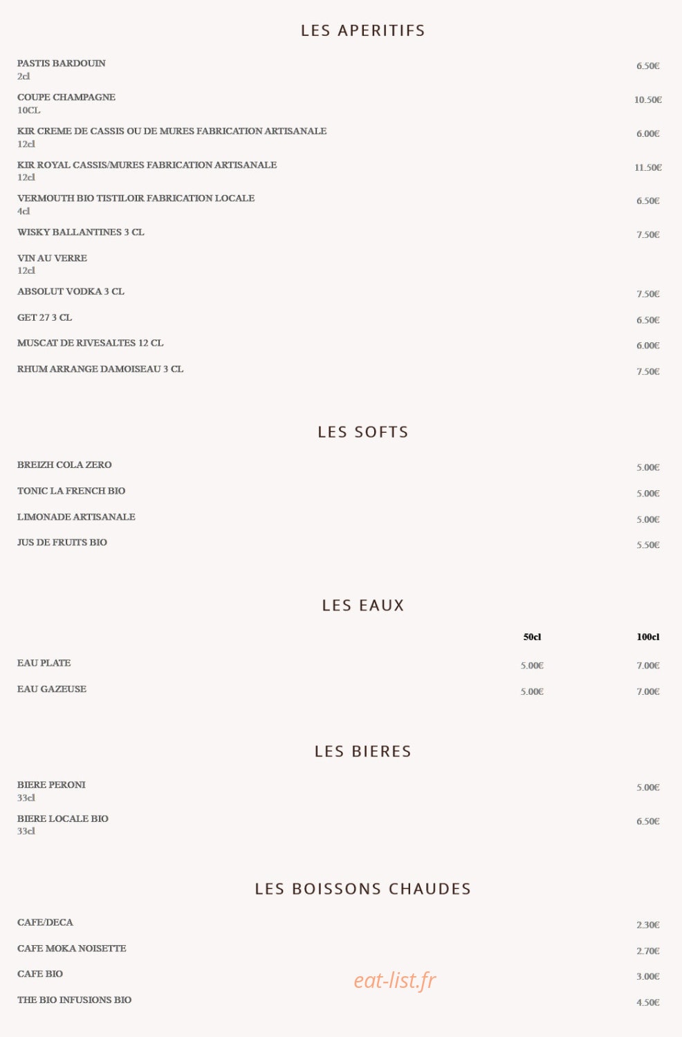 Le Clos des Lices — carte page 3