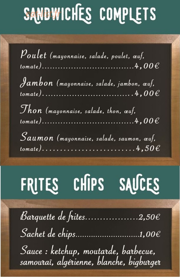 Chez Alice — carte page 4