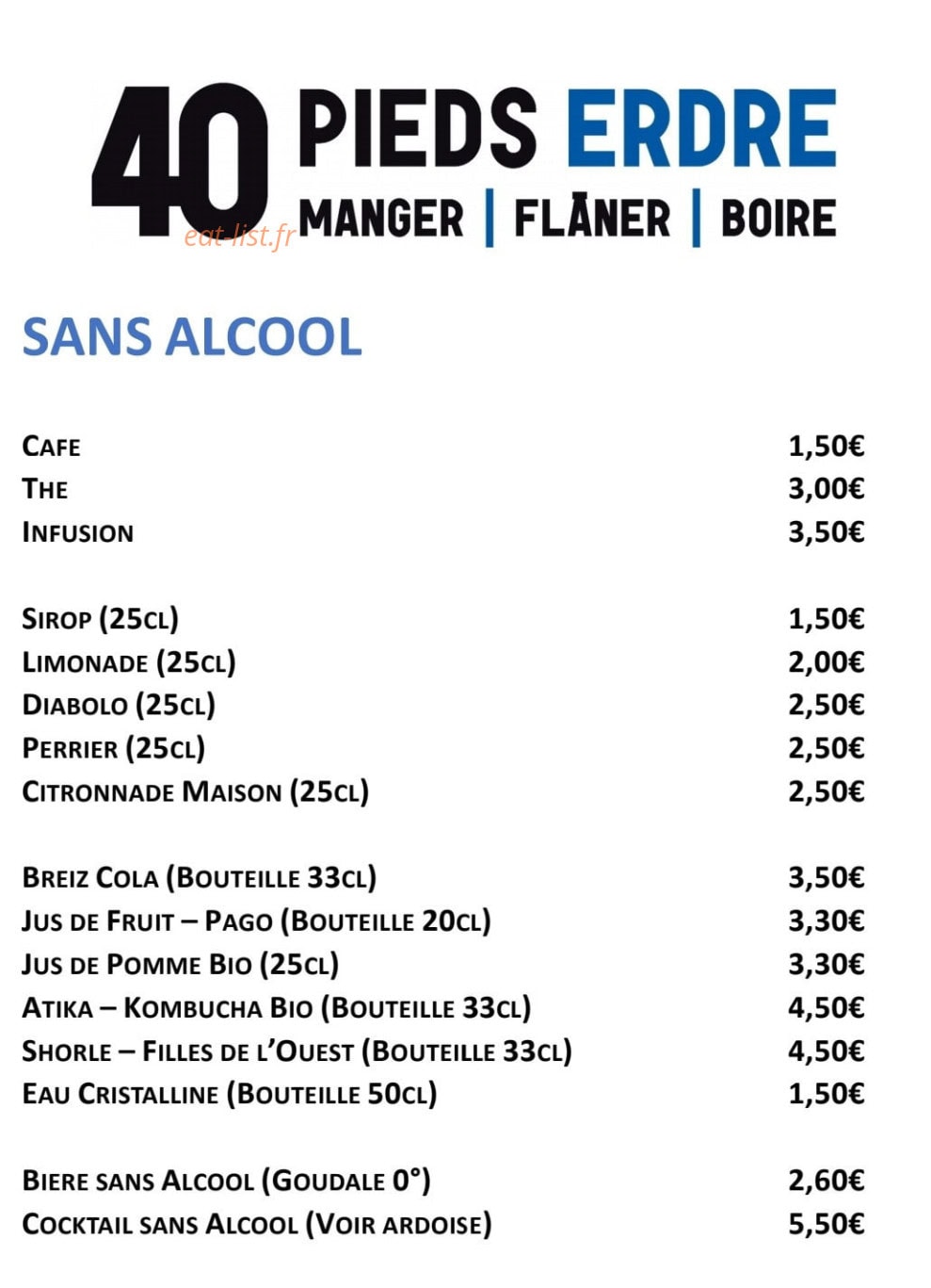 Guinguette 40 Pieds Erdre — carte page 1