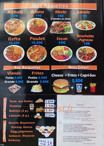 Istanbul Kebab — carte page 2