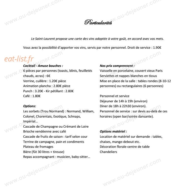 Le Saint Laurent — carte page 8