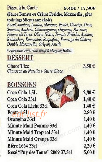 Pizza et Cie — carte page 4
