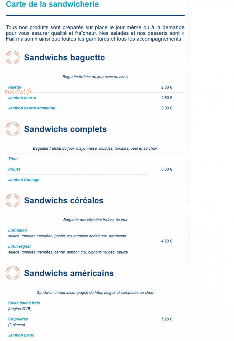 Bistrocéan — carte page 8