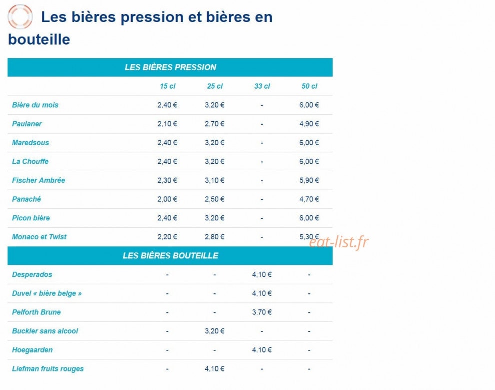 Bistrocéan — carte page 5